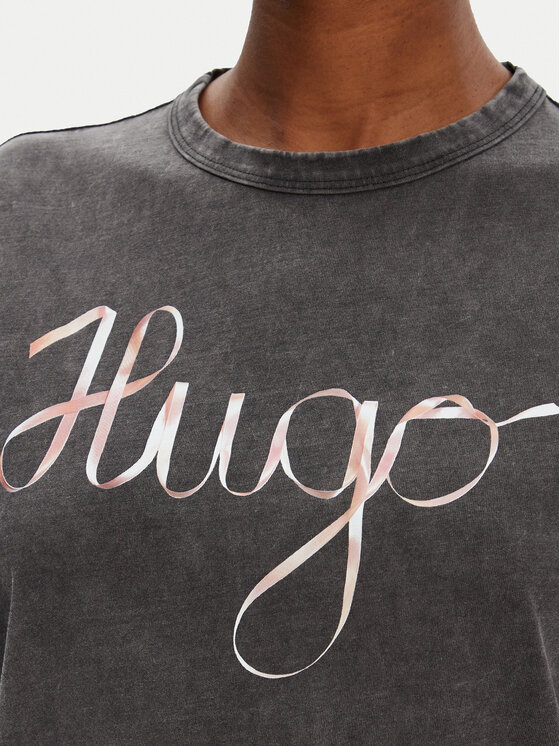HUGO HUGO T-Shirt Damacia_5 50544868 Černá Regular Fit