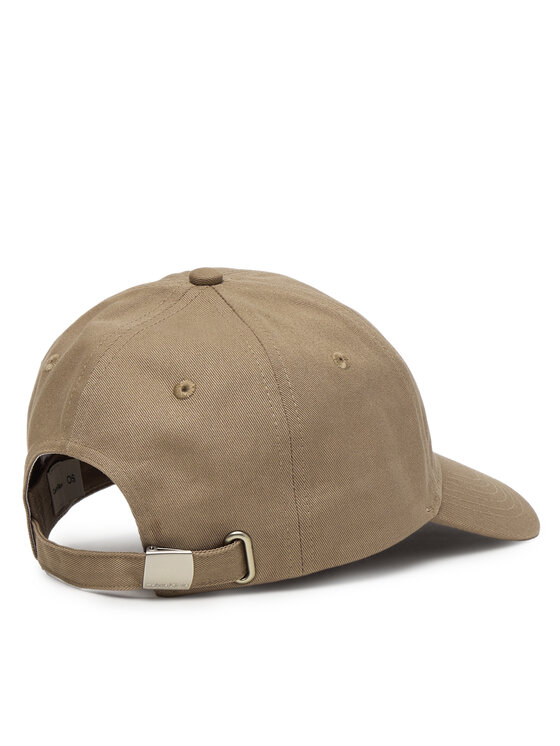 Calvin Klein Calvin Klein Czapka z daszkiem Monogram Embroidery Baseball Cap LV04K5024G Beżowy