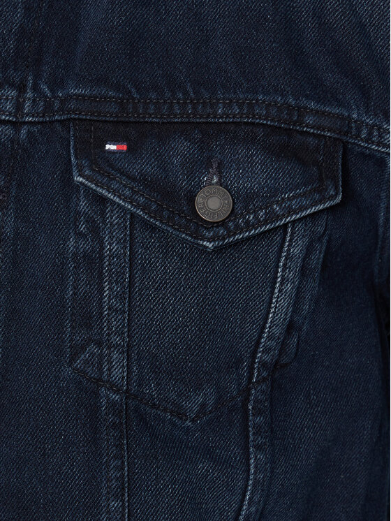 Tommy Hilfiger Tommy Hilfiger Džinsa jaka Trucker MW0MW37263 Tumši zils Regular Fit