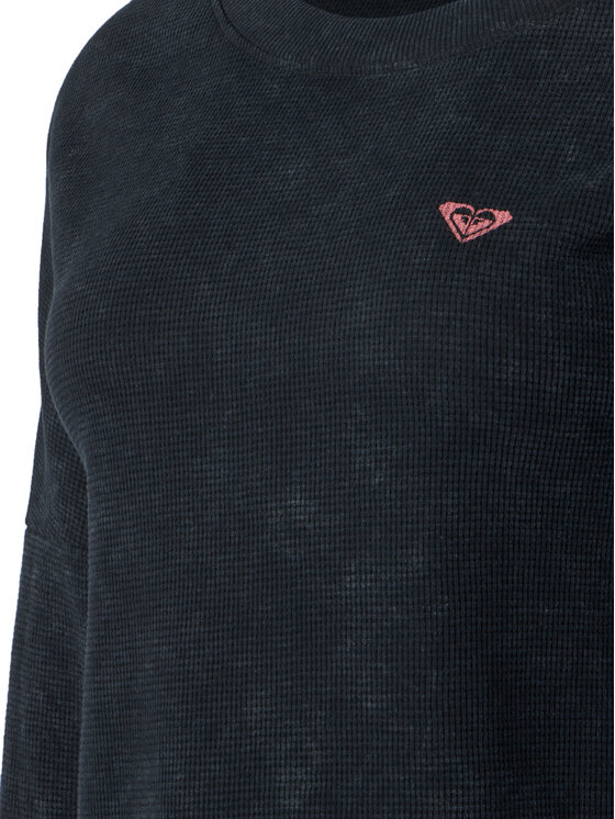 Roxy Roxy Bluzka Eastside Midweight ERJKT04381 Czarny Boxy Fit
