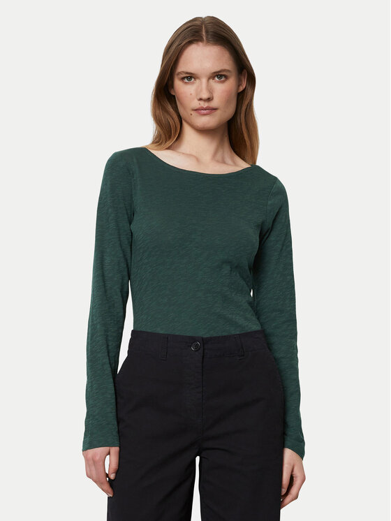 Marc O'Polo Marc O'Polo Blúz 406 2261 52199 Zöld Slim Fit