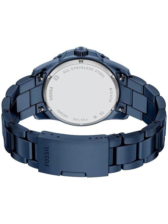 Fossil Fossil Zegarek FS6166 Niebieski