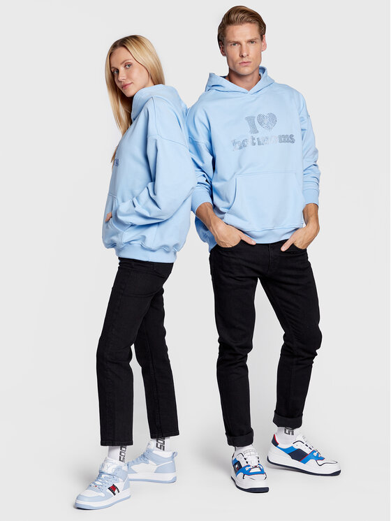 2005 2005 Bluza Unisex Hot Moms Błękitny Regular Fit