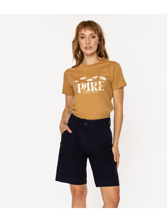 Lee Cooper Lee Cooper Bermudy LINDA 3600 Granatowy Regular Fit