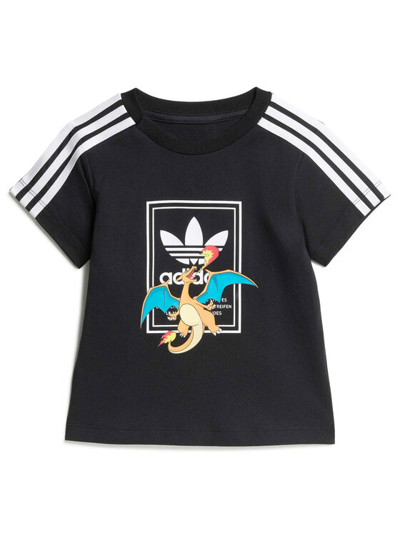 adidas adidas Набір футболка та шорти Pokemon KR4683 Чорний Regular Fit