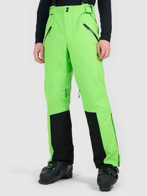 4F 4F Pantaloni da sci 4FWAW25TFTRM0902-41N Verde Regular Fit