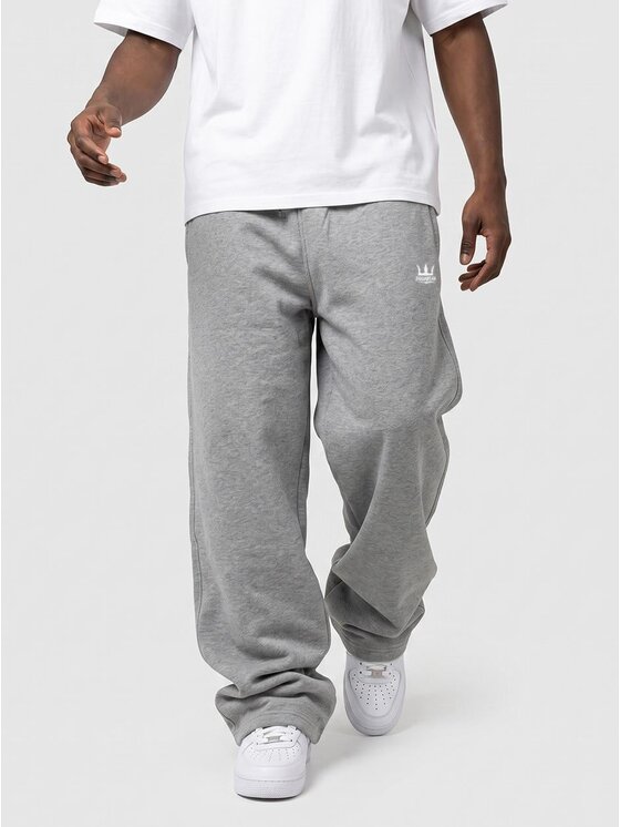 Jigga Wear Jigga Wear Spodnie dresowe Szerokie wygodne 131963 Szary Baggy Fit