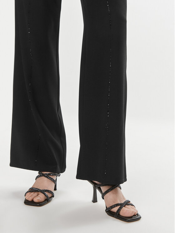 Liu Jo Sport Liu Jo Sport Pantaloni din material TA4261 TS423 Negru Regular Fit