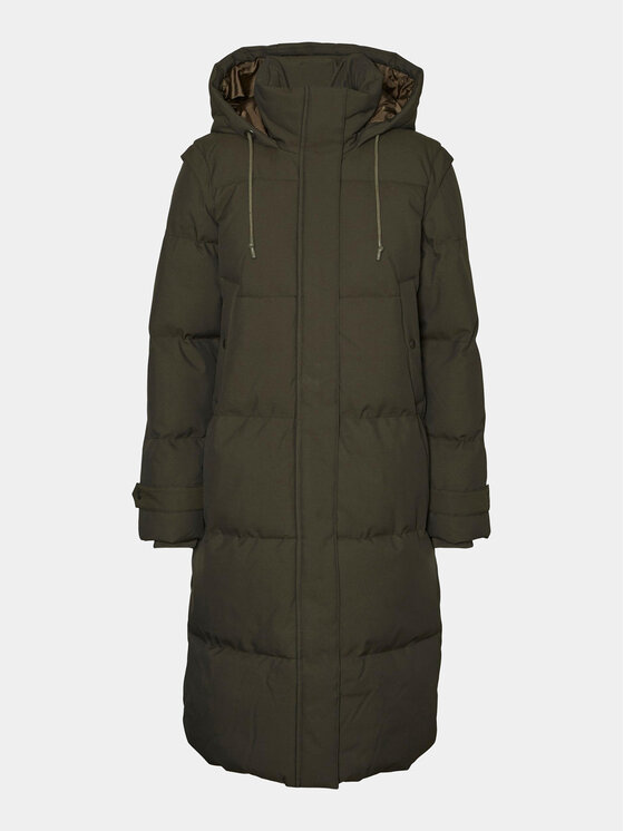Vero Moda Curve Puhovka 10301538 Zelena Regular Fit