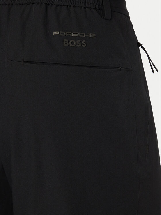 BOSS BOSS Kalhoty z materiálu PS Spirit70 50558948 Černá Tapered Fit