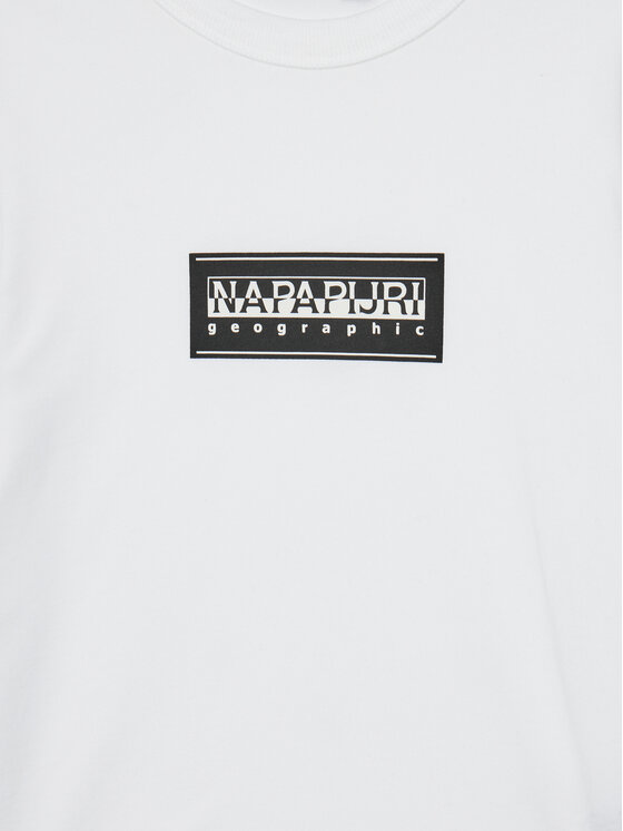 Napapijri Napapijri Μπλουζάκι S-Chamois NP0A4HYK M Λευκό Regular Fit
