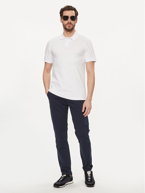BOSS Boss Polo Passenger 50507803 Bianco Slim Fit