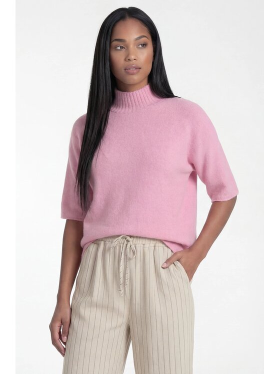 FIGL FIGL Svetr M1324 Růžová Loose Fit