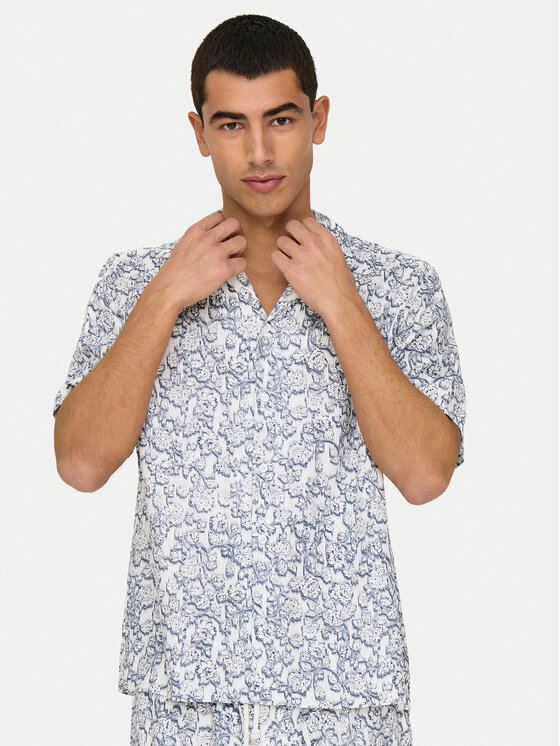 Only & Sons Only & Sons Košeľa Dash 22032733 Écru Regular Fit