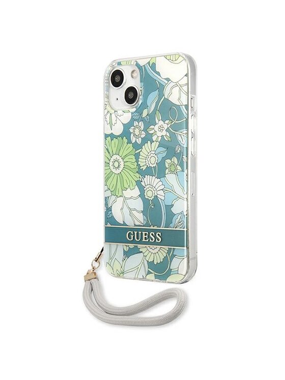 Guess Guess Etui na telefon Flower Cord Zielony