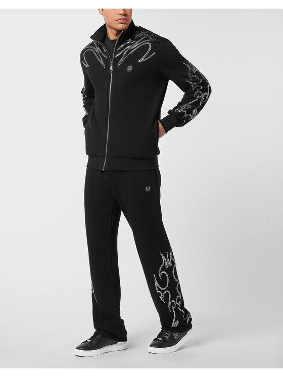 PHILIPP PLEIN PHILIPP PLEIN Bluza 25945 Czarny Jegging Fit