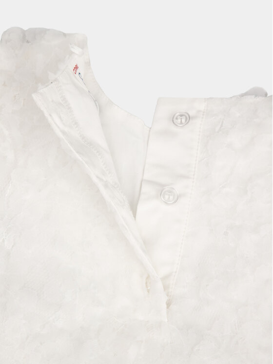 Coccodrillo Coccodrillo Elegantné šaty WC4128202EBG Écru Regular Fit