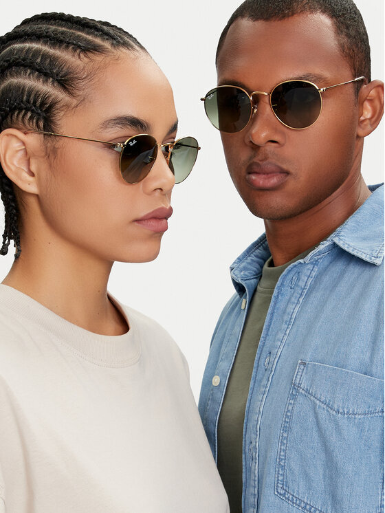 Ray-Ban Ray-Ban Ochelari de soare Round Metal 0RB3447 001/BH Auriu