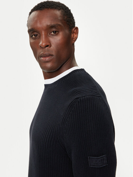 JOOP! Jeans JOOP! Jeans Sweter 15 JJK-13Haro 30042634 Granatowy Modern Fit