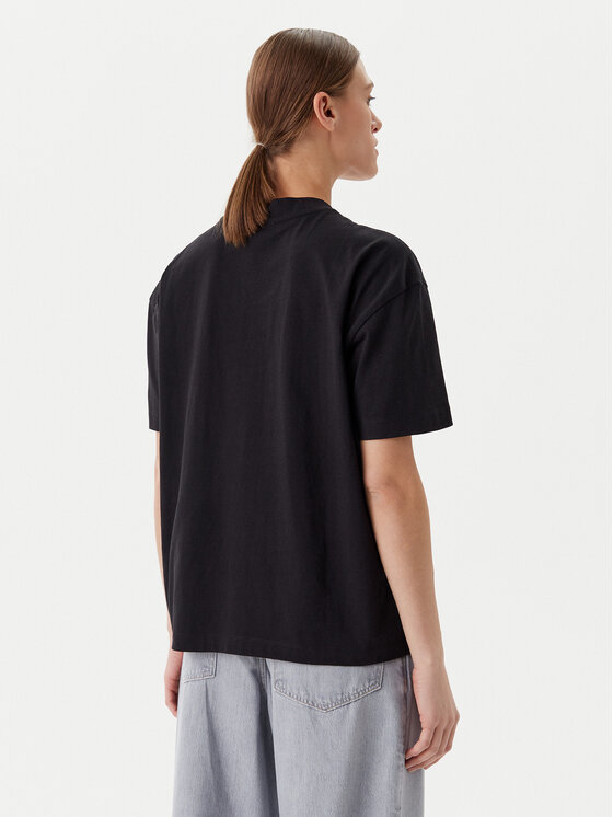 Calvin Klein Jeans Calvin Klein Jeans T-shirt Placed Institutional J20J225539 Crna Relaxed Fit