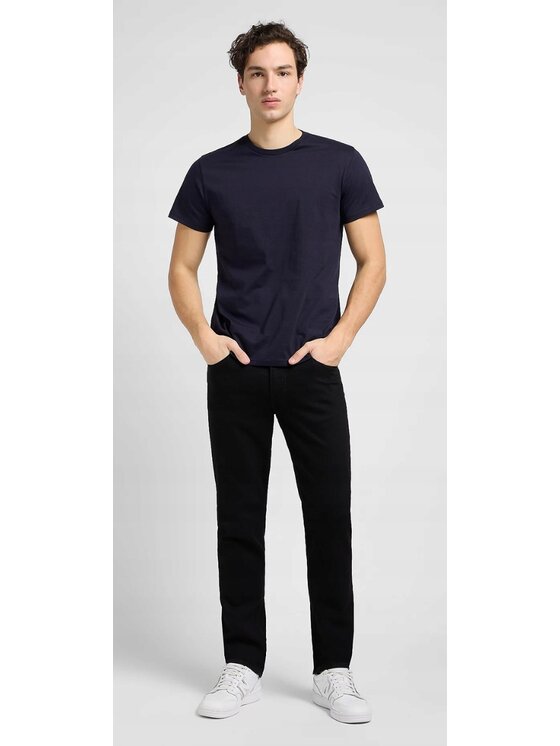 Lee Lee Jeansy Brooklyn Straight Czarny Regular Fit
