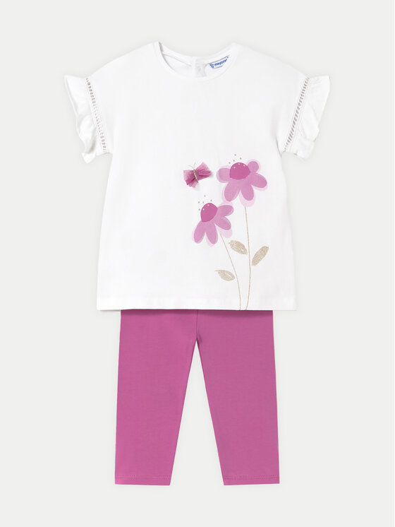 Komplet t-shirt i legginsy Mayoral, Rozmiar 48M, Różowy, 1734
