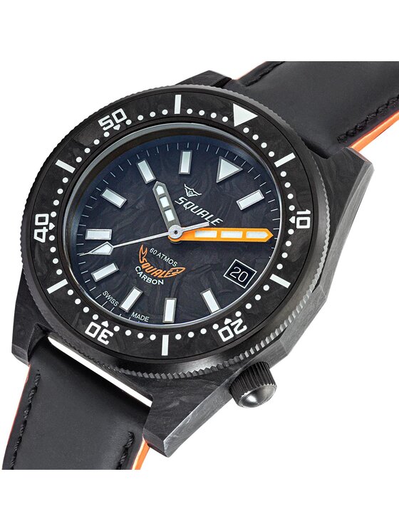 Squale Squale Zegarek T183AFCOR.RLOR Czarny