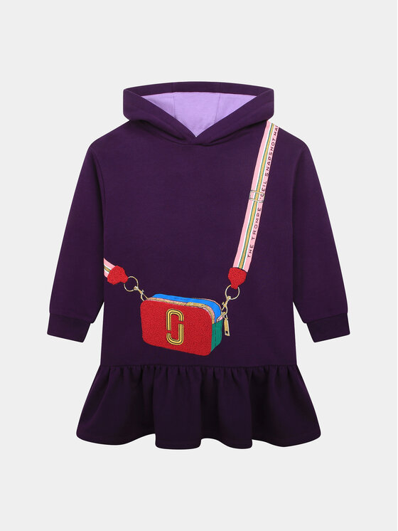 Marc Jacobs Marc Jacobs Sukienka dzianinowa W12467 Fioletowy Regular Fit