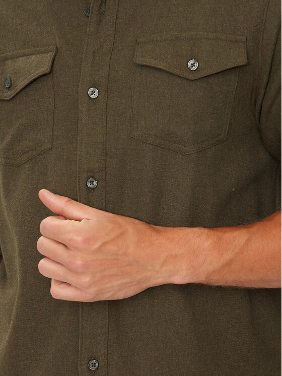 Brave Soul Brave Soul Koszula MSH-230CONANB Khaki Regular Fit