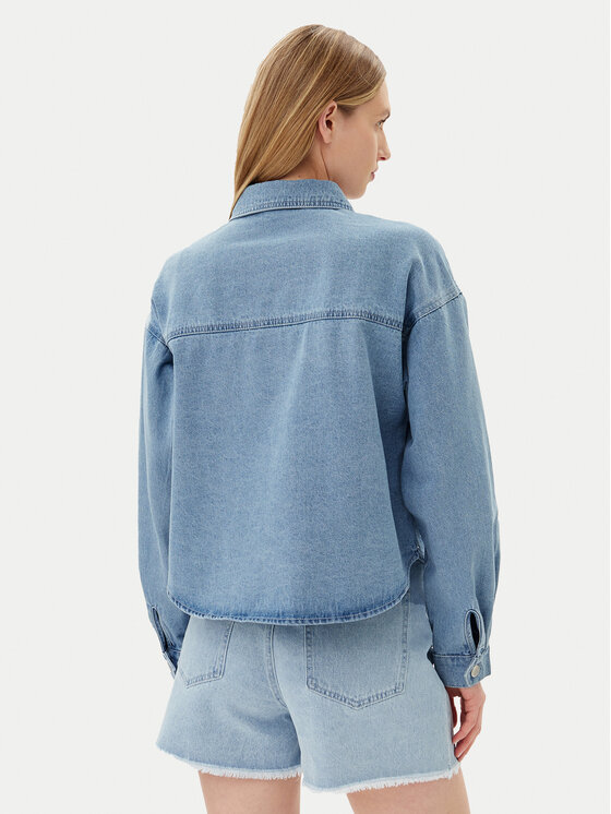 Pieces Pieces Farmer kabát Tamra 17157410 Kék Regular Fit