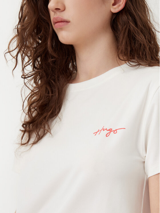 HUGO HUGO T-shirt 50534300 Beige Regular Fit