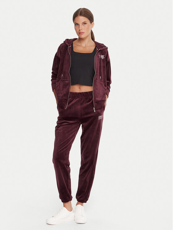 DKNY Sport DKNY Sport Majica dugih rukava DP5J9634 Tamnocrvena Regular Fit