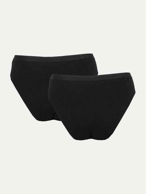 4F 4F 2er-Set klassische Damenslips 4FWMM00UPTSF025 Schwarz
