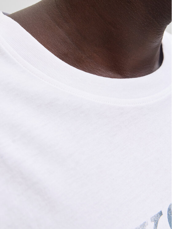 Jack & Jones Jack & Jones T-Shirt Evin 12290173 Bílá Regular Fit