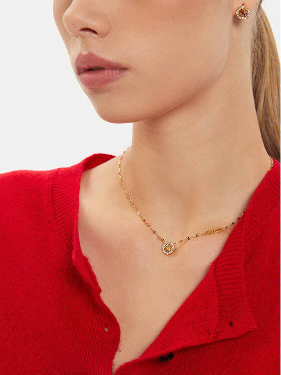 Guess Guess Kaklo papuošalas JUBN04 643JW Auksinė