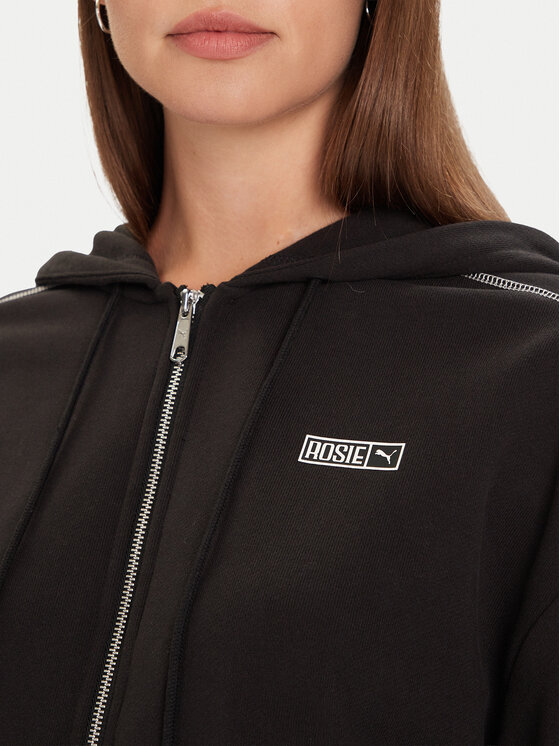 Puma Puma Суитшърт PUMA X ROSÉ T7 633801 01 Черен Oversize