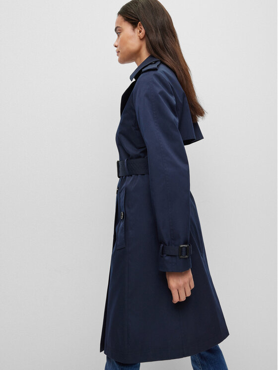 BOSS Boss Tenchcoat 50489115 Dunkelblau Regular Fit