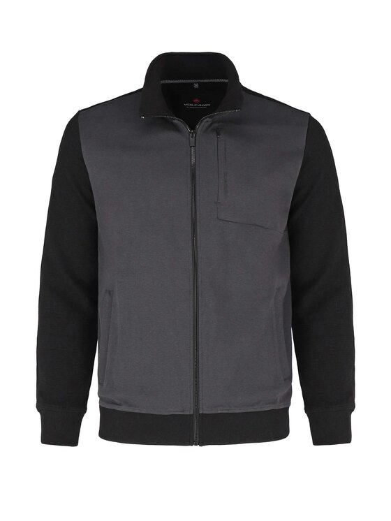 Volcano Volcano Bluza B-NARS Szary Regular Fit