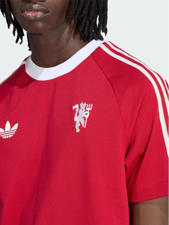 adidas adidas Koszulka techniczna Manchester United Originals Czerwony Slim Fit