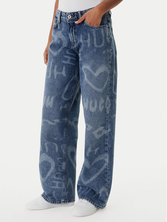 HUGO HUGO Blugi Gamala 50553051 Albastru Baggy Fit