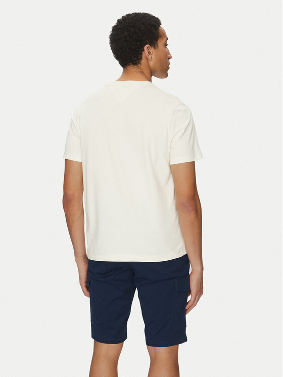 Tommy Hilfiger Tommy Hilfiger Tričko Sailing MW0MW38628 Écru Regular Fit