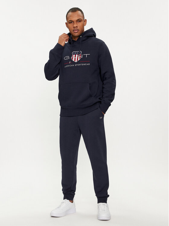 Gant Gant Pulóver Archive Shield 2047082 Sötétkék Regular Fit