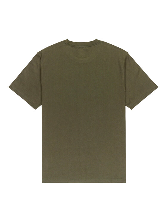 Element Element Tričko Icon Label Pocket ELYKT00198 Zelená Regular Fit