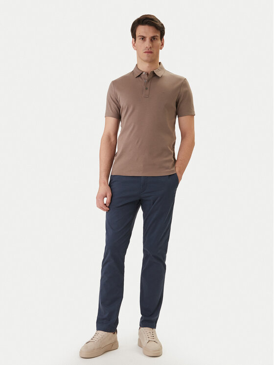 Calvin Klein Jeans Calvin Klein Jeans Παντελόνι υφασμάτινο LV04RF618G Σκούρο μπλε Regular Fit