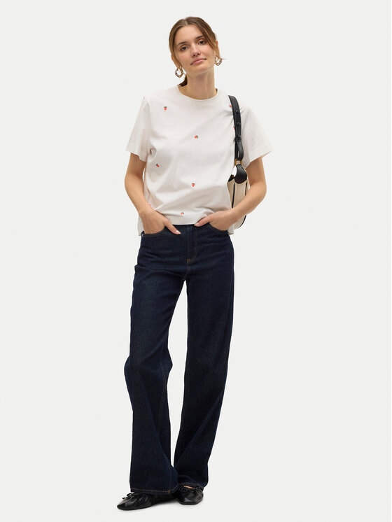 Vero Moda Vero Moda T-Shirt Solvei 10325318 Bílá Regular Fit
