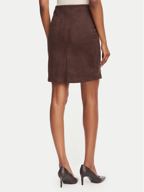 Rinascimento Rinascimento Mini suknja CFC0130583003 Tamno smeđa Slim Fit