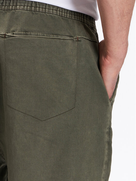 INDICODE INDICODE Pantaloncini di tessuto Kendari 70-679 Cachi Regular Fit