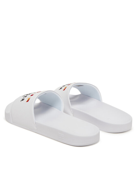 Tommy Hilfiger Tommy Hilfiger Natikače Flags Pool Slide FM0FM05431 Bijela