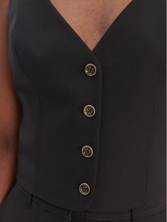 Guess Guess Vestă elegantă W6RH52 WH9Y2 Negru Regular Fit