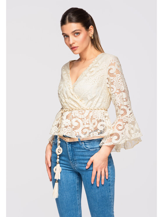 Ombre Bluzka, rozmiar M/L Beżowa, OW-TS-E0021